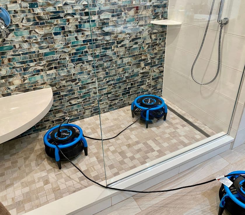 Tile and grout steam cleaning and sealing in a bathroom in Monmouth County NJ