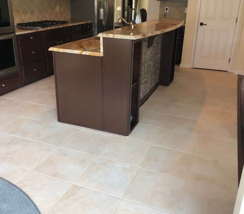Kitchen tile and grout restored in Monmouth County NJ