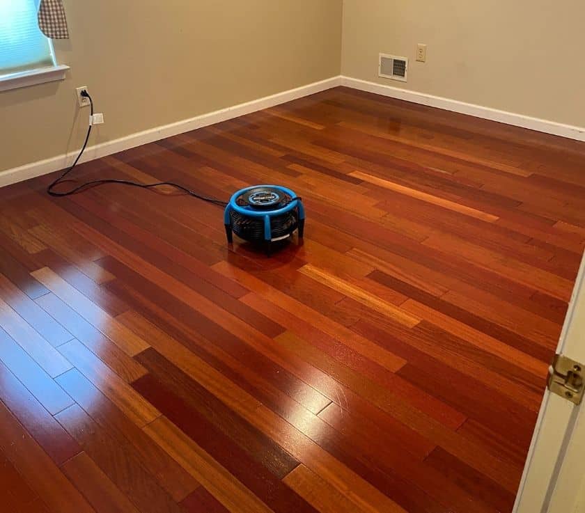 Deep cleaned wood flooring in Monmouth County NJ