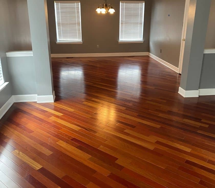 Quality hardwood floor maintained in Monmouth County