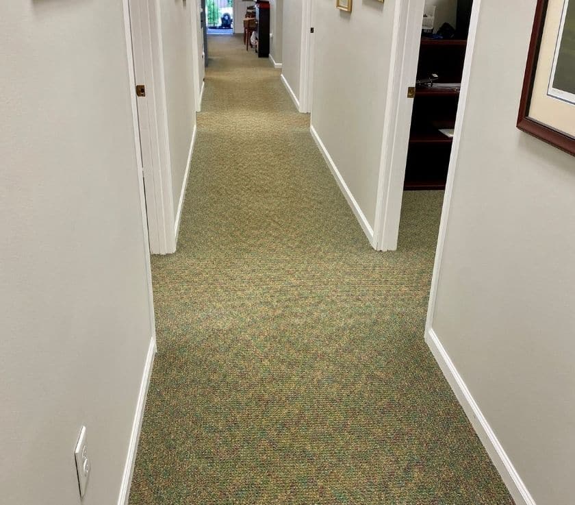 Commercial carpet cleaning in an office building in Freehold NJ