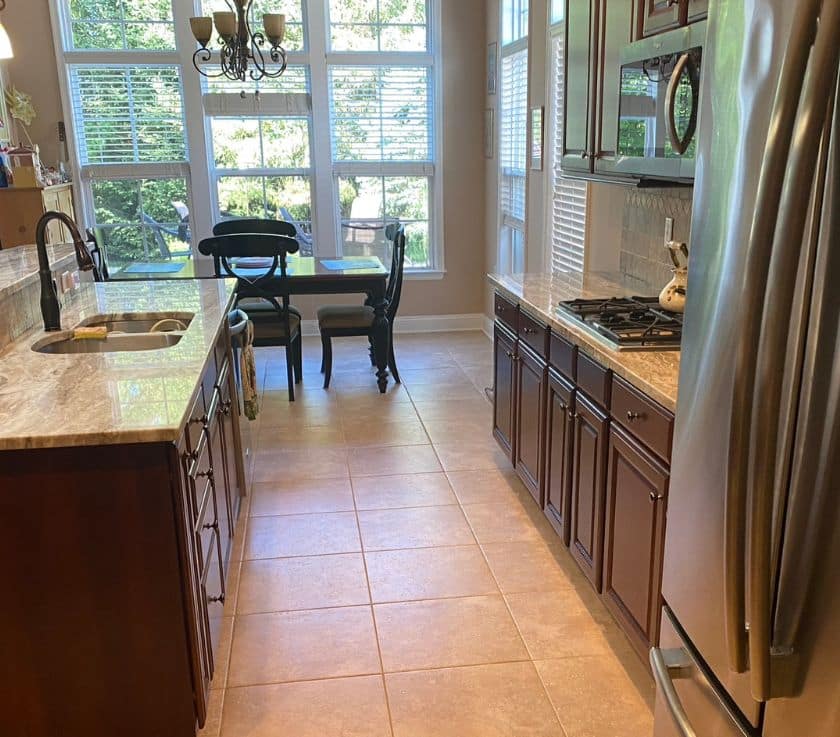 Tile and grout restoration in a home in Farmingdale NJ